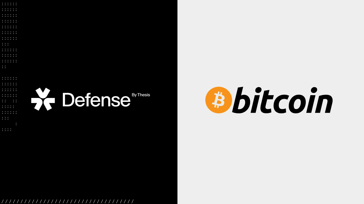 Defense by Thesis* and bitcoin